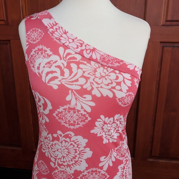 *5 For $25* One-Shoulder Aloha Dress - Picture 2 of 4